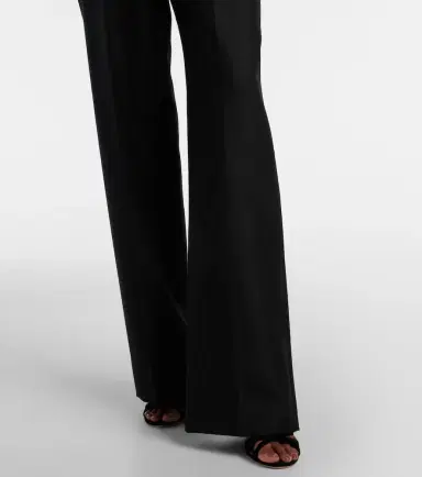 Valentino Bow-detail wool and mohair straight pants | Thumbnail 4 Valentino Bow-detail wool and mohair straight pants | Thumbnail 4