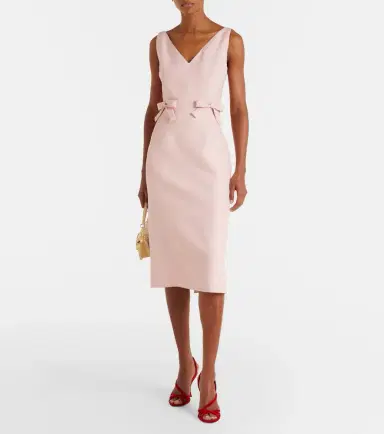 Valentino Crepe Couture bow-detail midi dress | Thumbnail 5