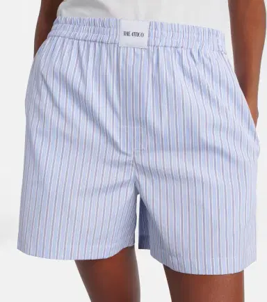 The Attico Striped cotton shorts | Thumbnail 2 The Attico Striped cotton shorts | Thumbnail 2