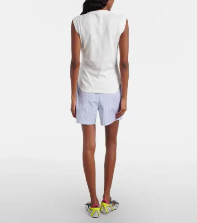 The Attico Striped cotton shorts | Thumbnail 4 The Attico Striped cotton shorts | Thumbnail 4