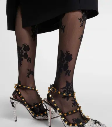 Valentino Floral tights | Thumbnail 4