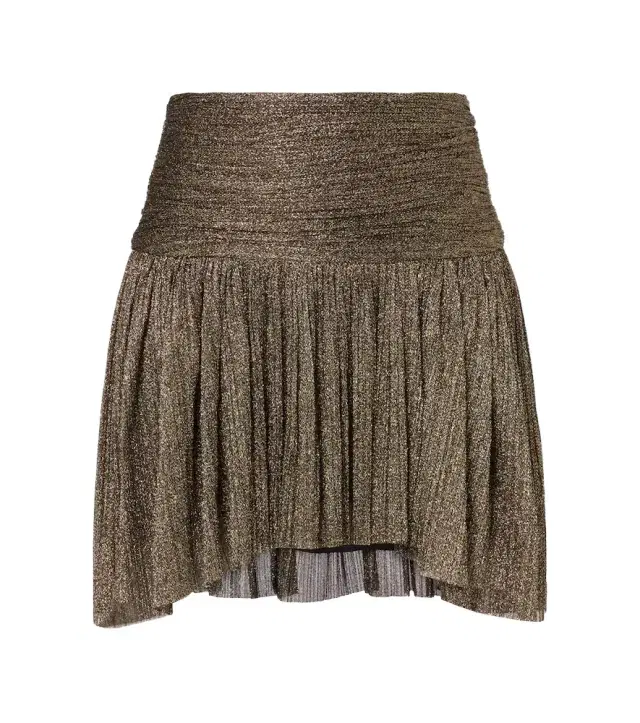 Isabel Marant Eloise asymmetric embellished miniskirt