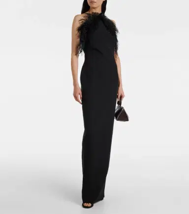 The Attico Feather-trimmed gown | Thumbnail 2