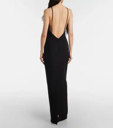 The Attico Feather-trimmed gown | Thumbnail 3