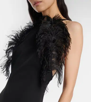 The Attico Feather-trimmed gown | Thumbnail 5