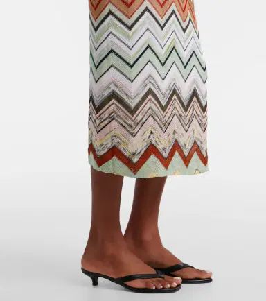 Missoni Zigzag knitted midi dress | Thumbnail 3 Missoni Zigzag knitted midi dress | Thumbnail 3