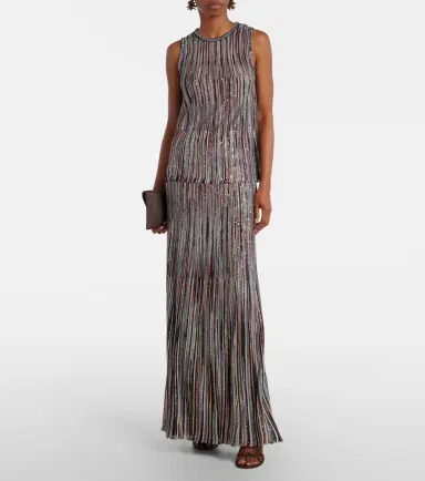 Missoni Sequined striped lamé top | Thumbnail 2