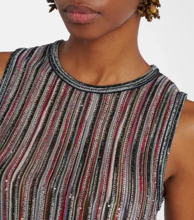 Missoni Sequined striped lamé top | Thumbnail 5