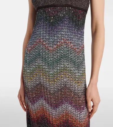 Missoni Zigzag halterneck lamé maxi dress | Thumbnail 2