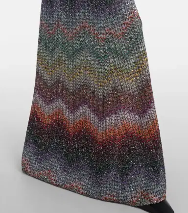 Missoni Zigzag halterneck lamé maxi dress | Thumbnail 3