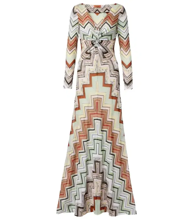 Chevron maxi dress
