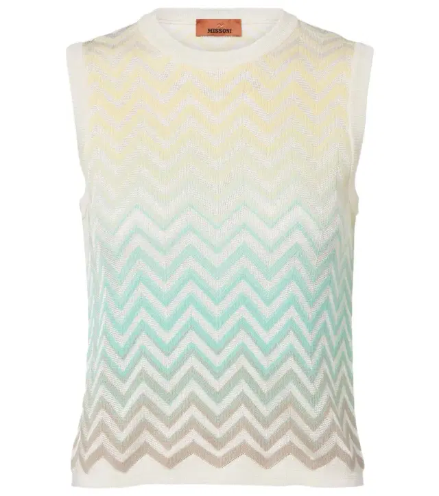 Missoni Zigzag cotton-blend top