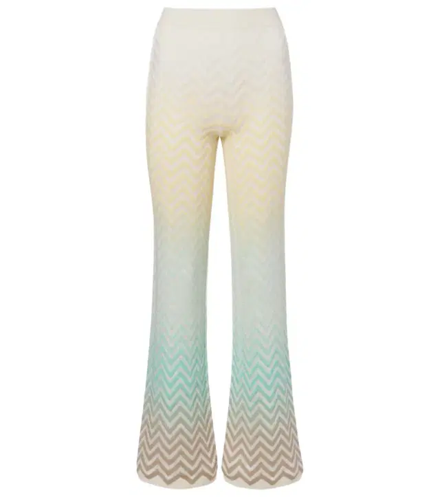 Missoni Zigzag cotton-blend flared pants