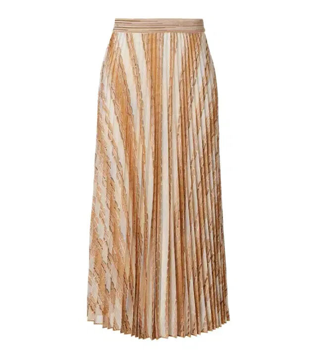 Missoni Plissé printed midi skirt