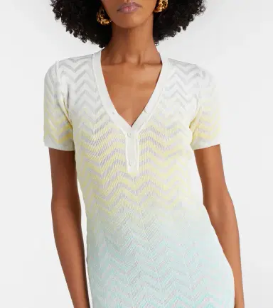 Missoni Zigzag knitted cotton-blend midi dress | Thumbnail 2