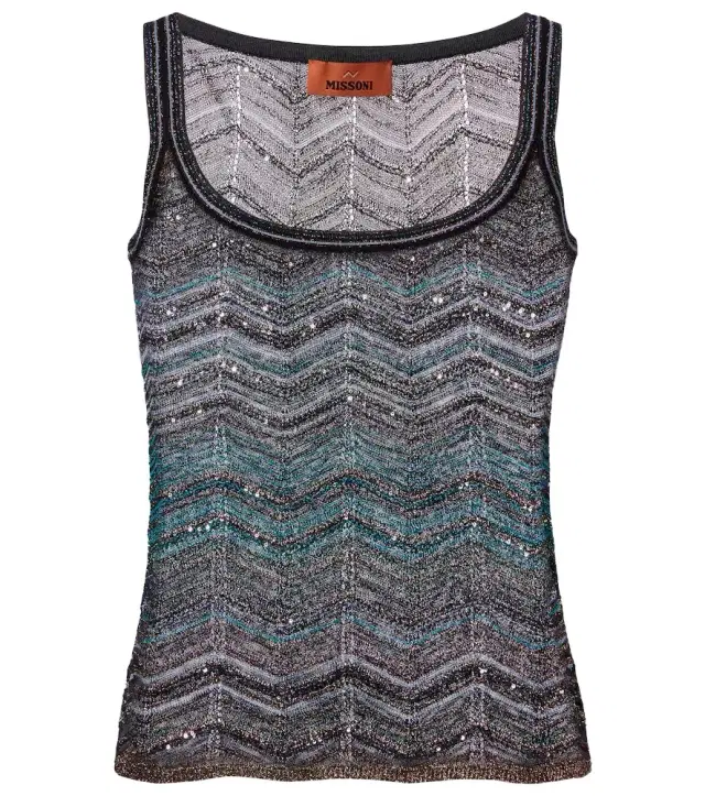 Missoni Zigzag lamé top