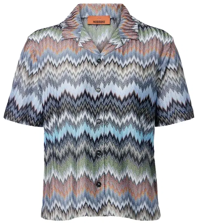 Zigzag intarsia shirt