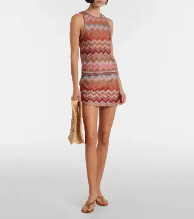 Missoni Zigzag lamé miniskirt | Thumbnail 4