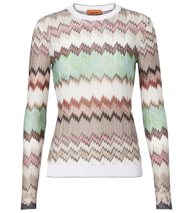 Missoni Zigzag lamé top
