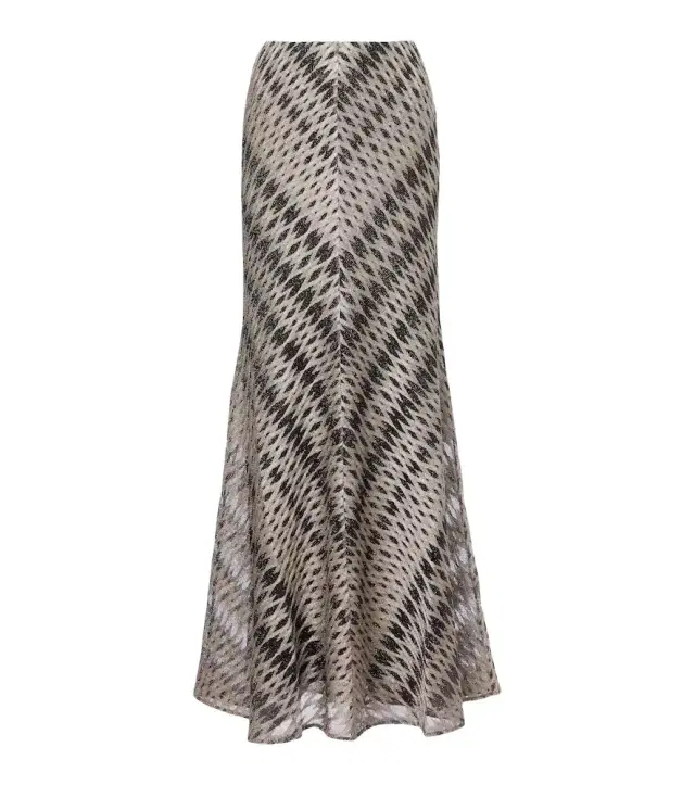 Missoni Open-knit lamé maxi skirt