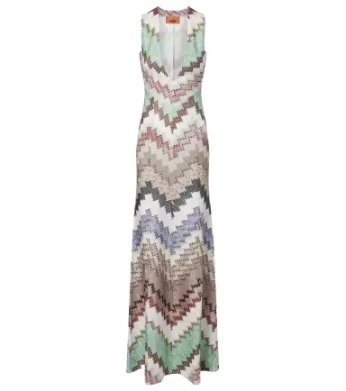 Missoni Zigzag lamé maxi dress | Thumbnail 1 Missoni Zigzag lamé maxi dress | Thumbnail 1