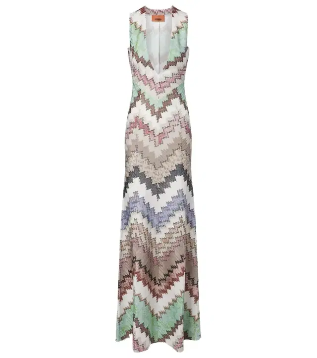 Missoni Zigzag lamé maxi dress