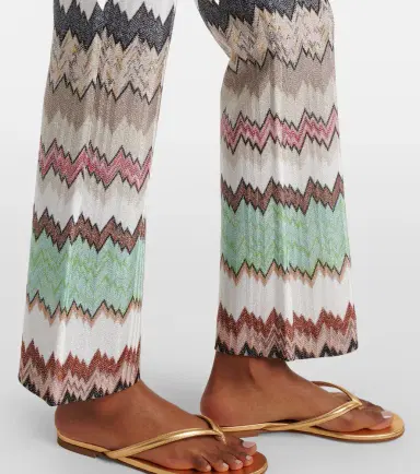Missoni Zigzag lamé cropped straight pants | Thumbnail 5