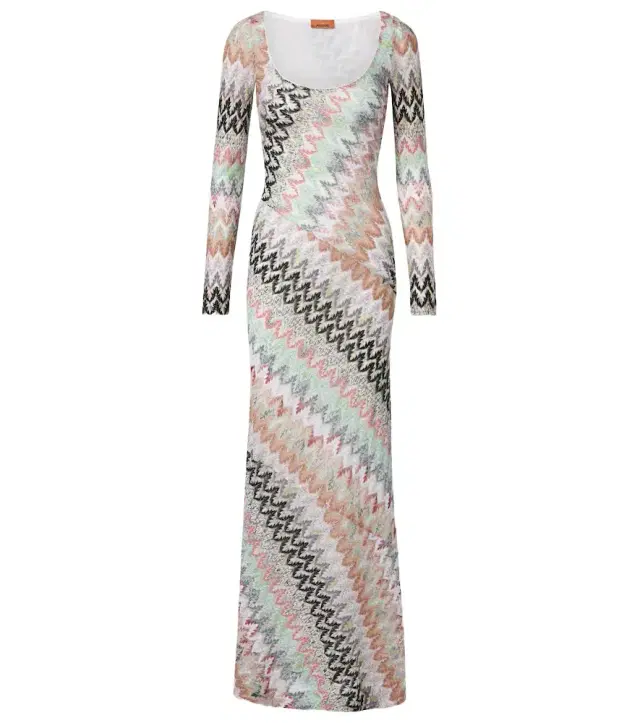 Missoni Zigzag lamé maxi dress