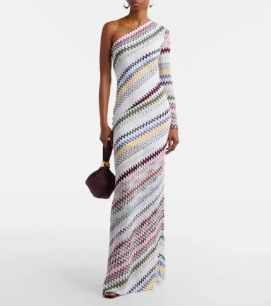 Missoni Zigzag asymmetric maxi dress | Thumbnail 2