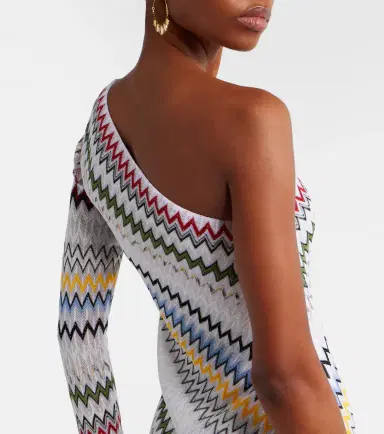 Missoni Zigzag asymmetric maxi dress | Thumbnail 3