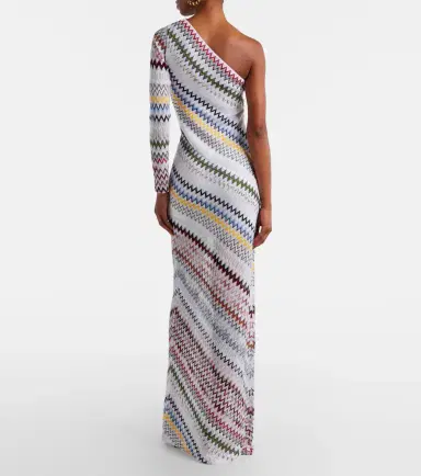 Missoni Zigzag asymmetric maxi dress | Thumbnail 7