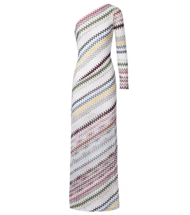 Missoni Zigzag asymmetric maxi dress | Thumbnail 1