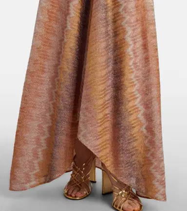 Missoni Gathered asymmetric lamé maxi dress | Thumbnail 5