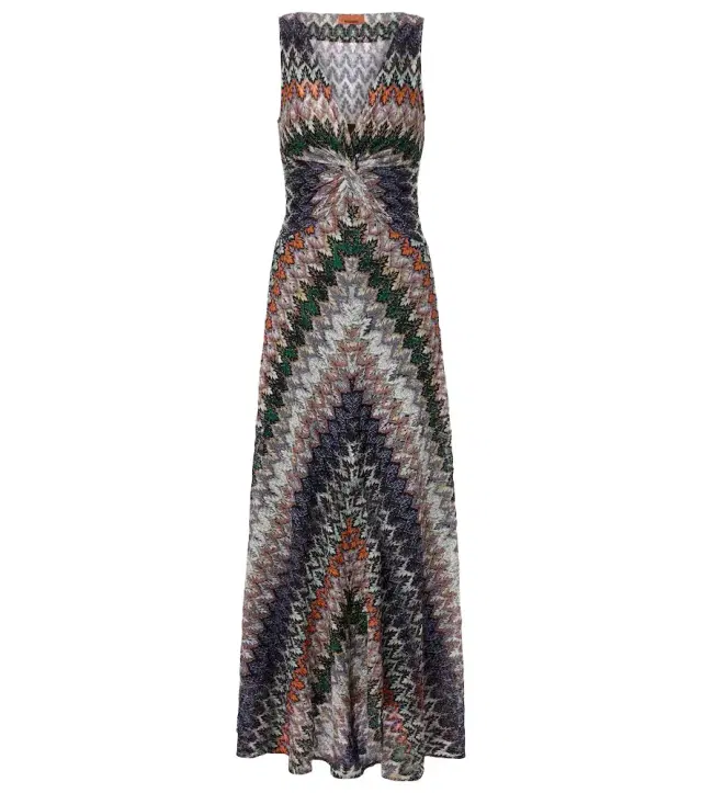 Missoni Zigzag lamé maxi dress