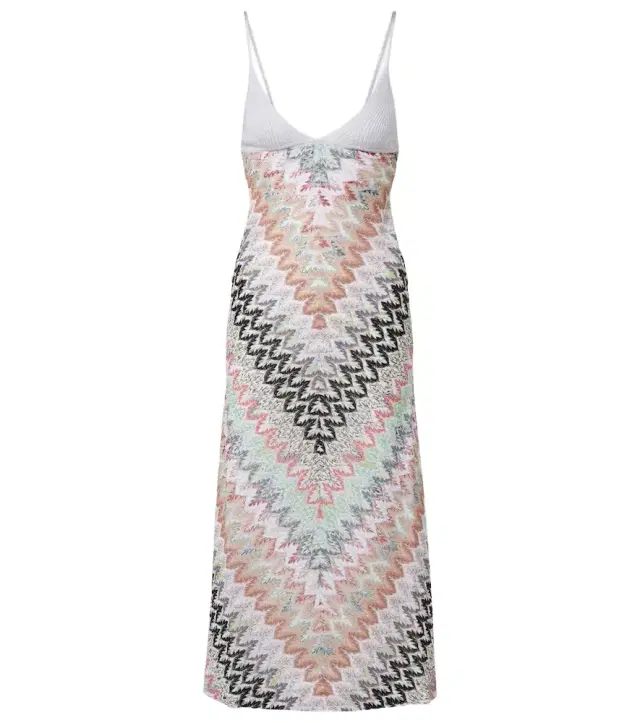 Missoni Zigzag lamé midi dress