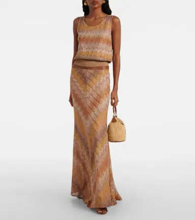 Missoni Zigzag lamé maxi skirt | Thumbnail 2