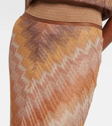 Missoni Zigzag lamé maxi skirt | Thumbnail 4