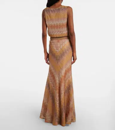 Missoni Zigzag lamé maxi skirt | Thumbnail 5