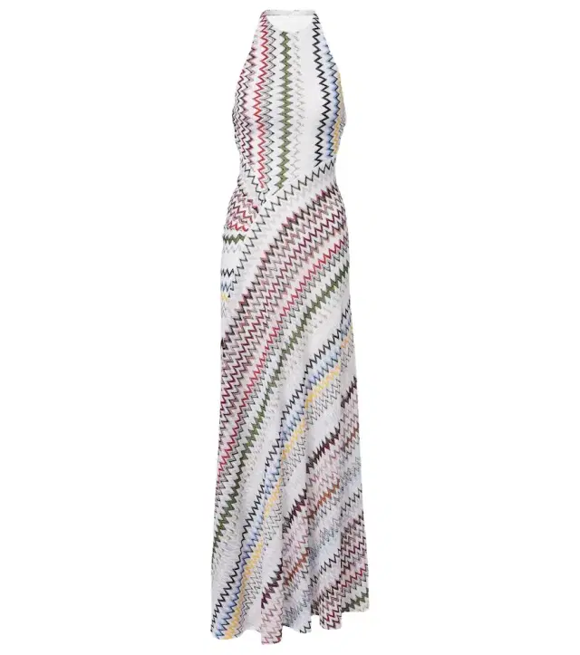 Missoni Zigzag knitted maxi dress