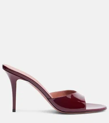 Amina Muaddi Elodie 90 patent leather mules | Thumbnail 2