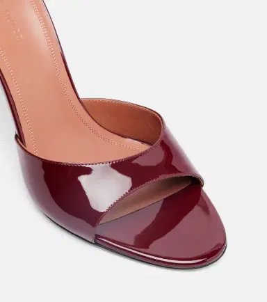Amina Muaddi Elodie 90 patent leather mules | Thumbnail 3
