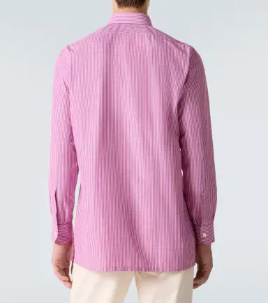 Charvet Striped cotton poplin shirt | Thumbnail 2 Charvet Striped cotton poplin shirt | Thumbnail 2
