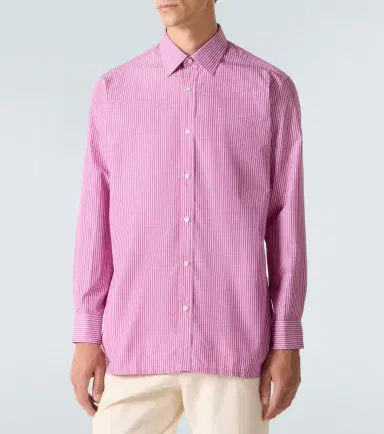 Charvet Striped cotton poplin shirt | Thumbnail 3 Charvet Striped cotton poplin shirt | Thumbnail 3