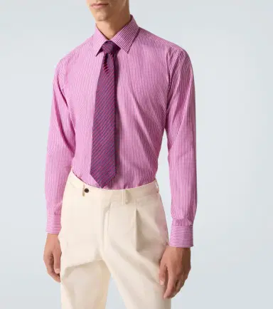 Charvet Striped cotton poplin shirt | Thumbnail 6 Charvet Striped cotton poplin shirt | Thumbnail 6