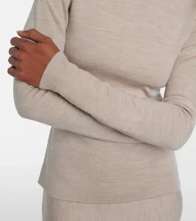 Gabriela Hearst Wool, cashmere, and silk turtleneck top | Thumbnail 4