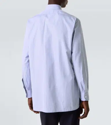 Charvet Checked cotton poplin shirt | Thumbnail 3 Charvet Checked cotton poplin shirt | Thumbnail 3
