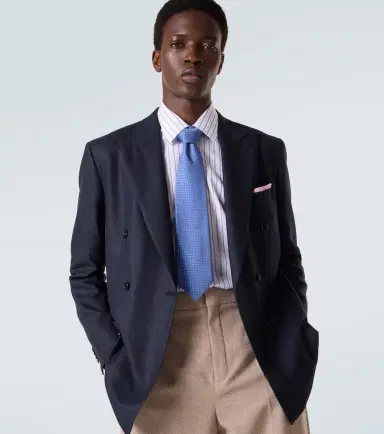 Charvet Polka-dot silk jacquard tie | Thumbnail 2