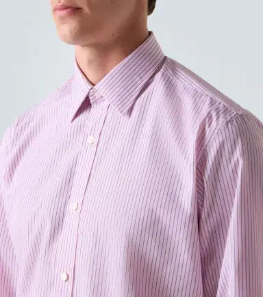 Charvet Striped cotton poplin shirt | Thumbnail 5 Charvet Striped cotton poplin shirt | Thumbnail 5