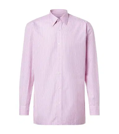 Charvet Striped cotton poplin shirt | Thumbnail 1 Charvet Striped cotton poplin shirt | Thumbnail 1