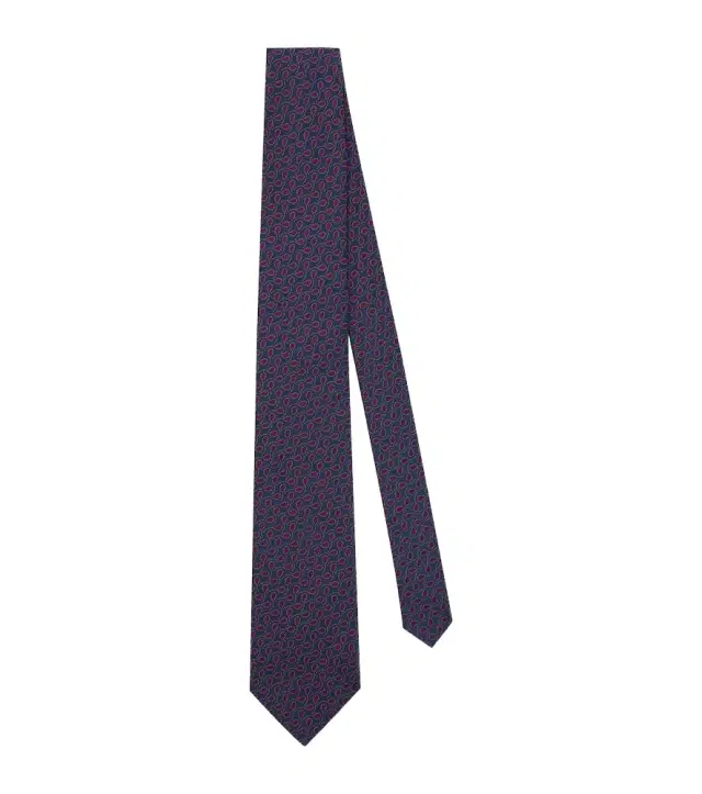 Silk jacquard tie